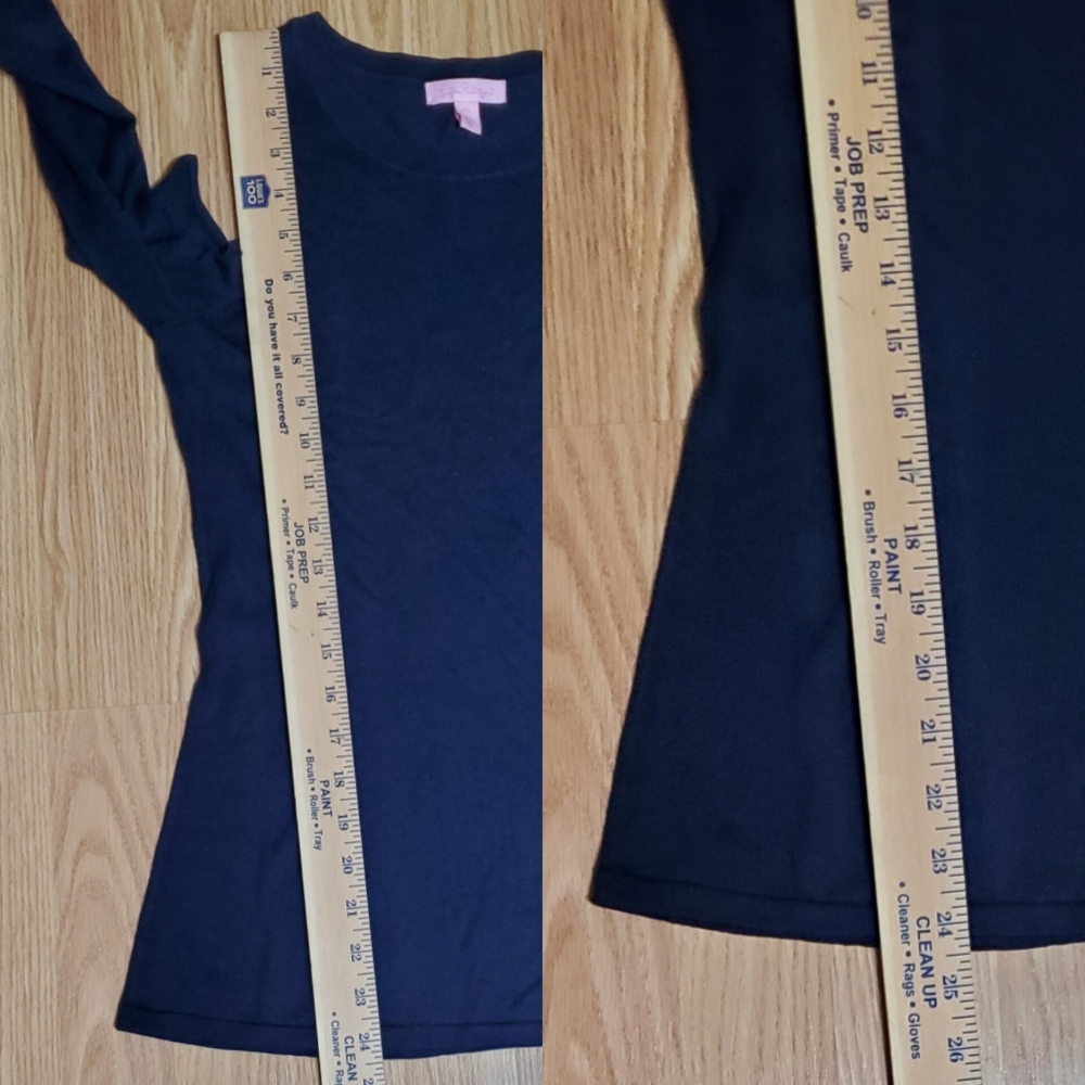 Lilly Pulitzer size xs lyon wool blend knit pullover cold shoulder sweater navy - Picture 9 of 9